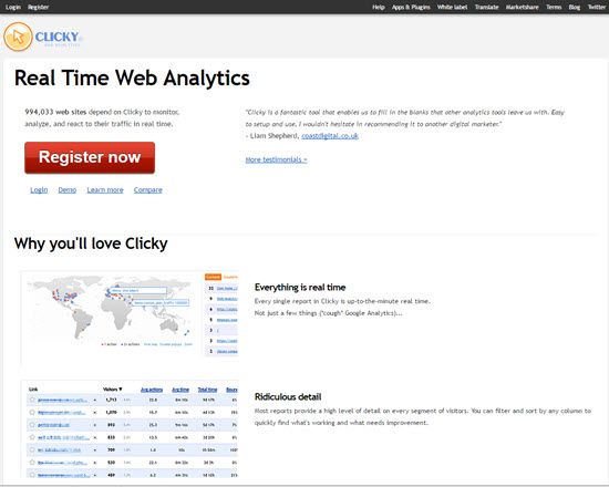 Clicky Visitor Tracking Services