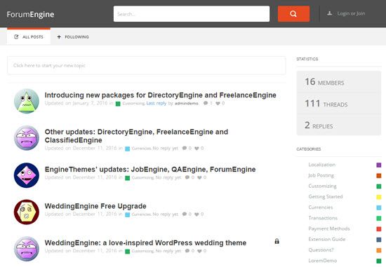 ForumEngine WordPress Forum Plugins
