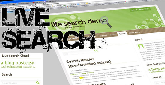 Live Search PHP Search Engine Script