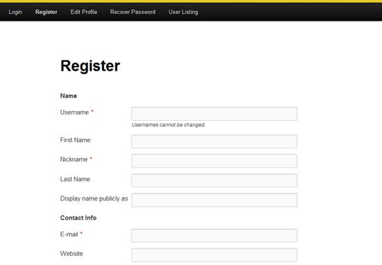 User Registration Forms Plugins