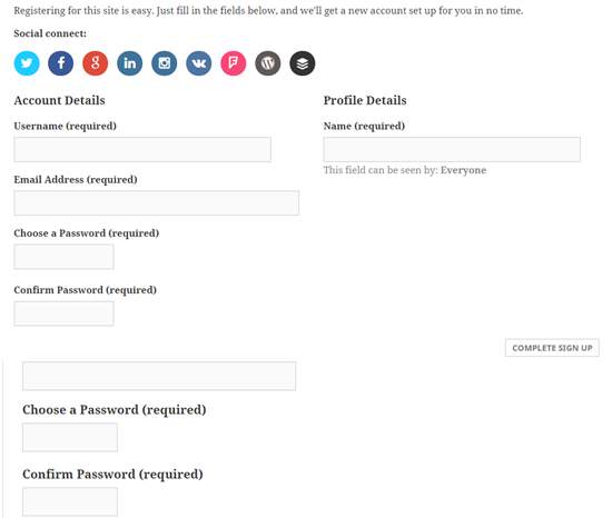 User Registration Forms Plugins