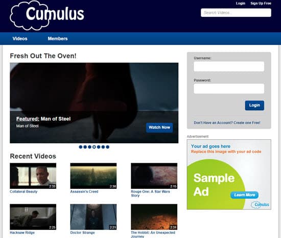CumulusClips Video Sharing Software