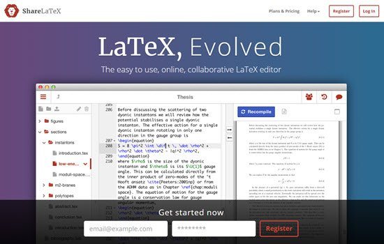ShareLaTeX LaTeX Editors