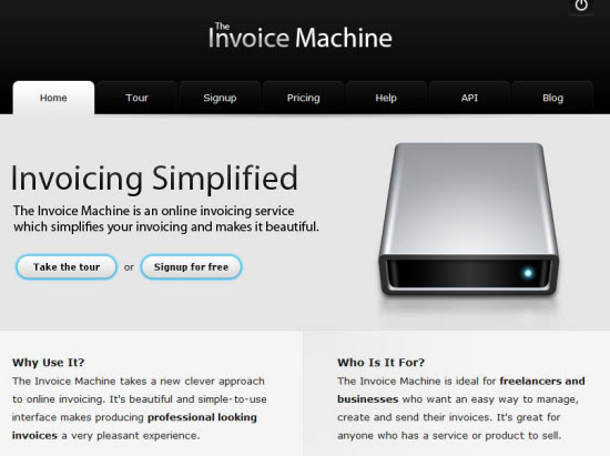 financial invoice machine
